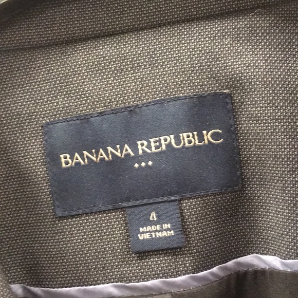 Banana Republic Blue Grey Sz 4 women’s Blazer - Picture 3 of 6